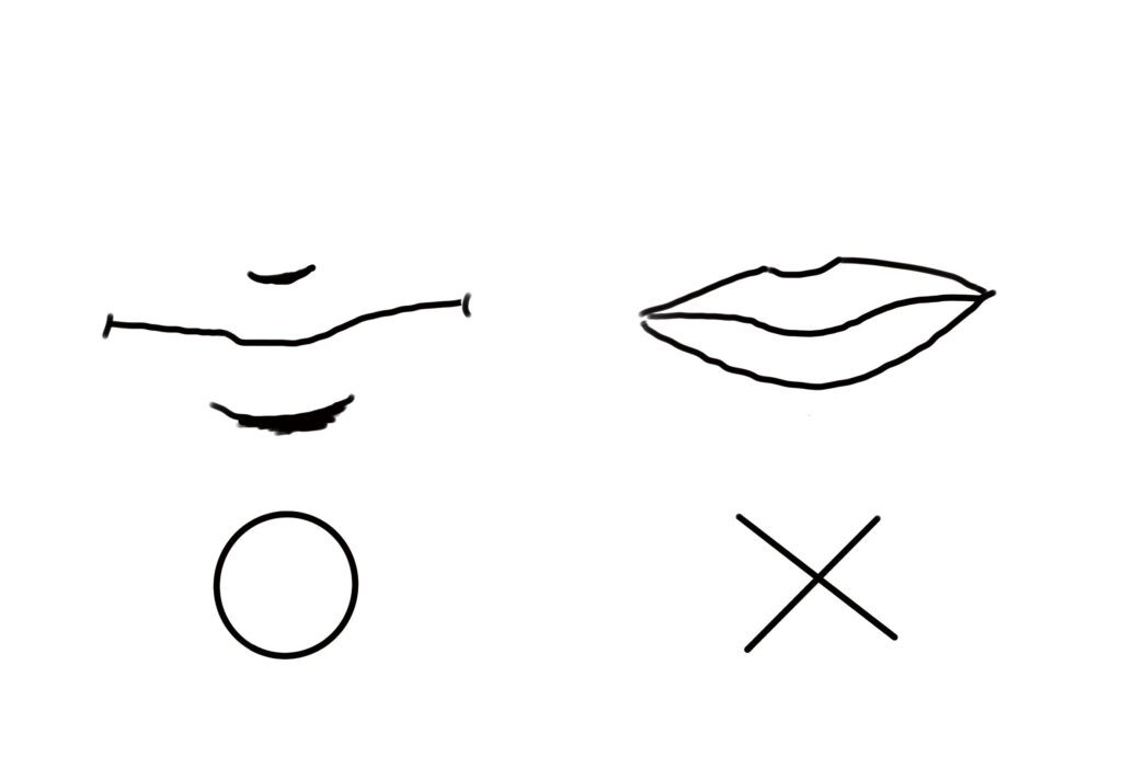 初學者自學畫畫第四步：臉總是畫歪嗎？你需要的是框架- 不要為嘴巴描繪外框
