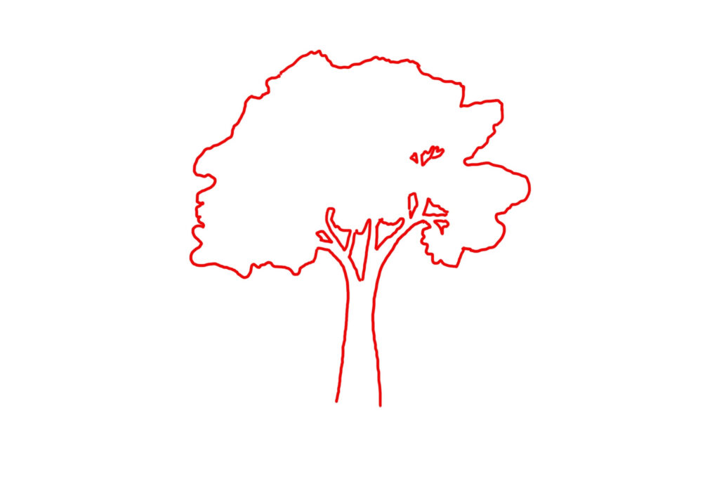 透過畫畫增進思考的５個方法－樹空隙圖