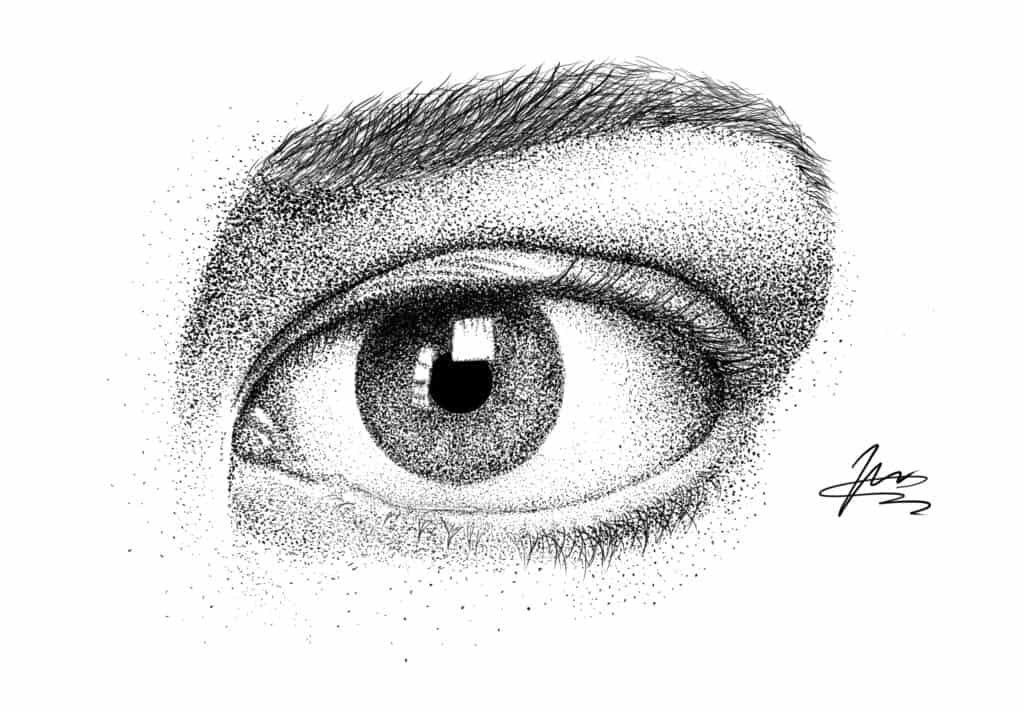 【最簡單的畫畫教學】畫眼睛的五個步驟－最後修飾